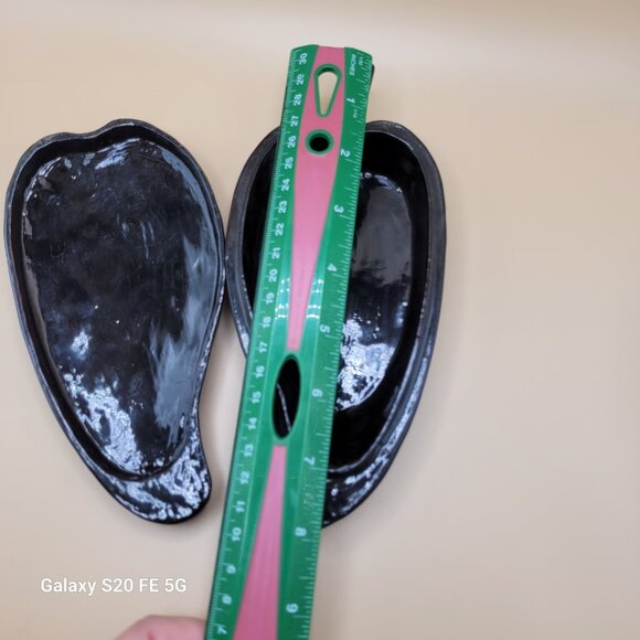 Lacquer Russian Trinket Box Hand Painted Flowers Blue Yellow Pink - Vintage - Picture 4 of 8